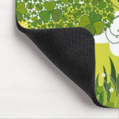 Tapis De Souris Saint Patrick's Day Lucky Clovers Shamrock irlanda (Coin)