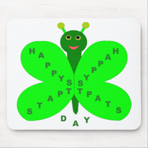 Tapis De Souris Saint-Patricks Day Papillon Mousepad