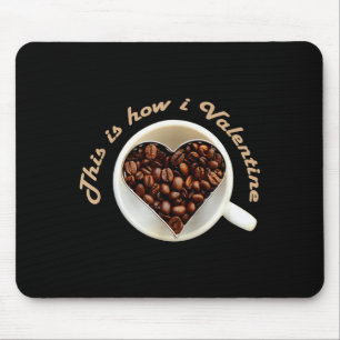 Tapis De Souris Saint-Valentin Amour Café Cœur Célébration Meme