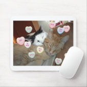Tapis De Souris Saint Valentin Chatons (Avec souris)