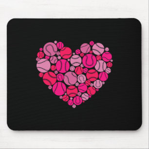 Tapis De Souris Saint Valentin Coeur Amour Baseball Hommes Femmes