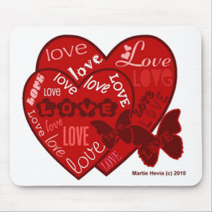 Tapis De Souris Saint Valentin Coeurs et Amour Mousepad (2)