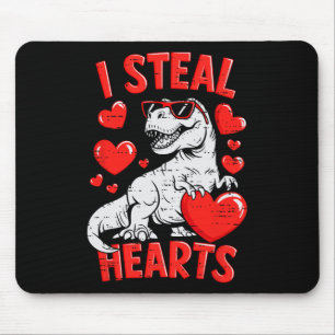 Tapis De Souris Saint-Valentin Dinosaure T Rex Cœur Adolescents Ga
