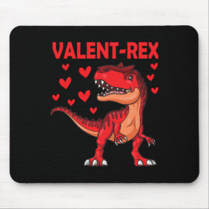 Tapis De Souris Saint-Valentin Dinosaure Trex T Rex Garçon Fille E