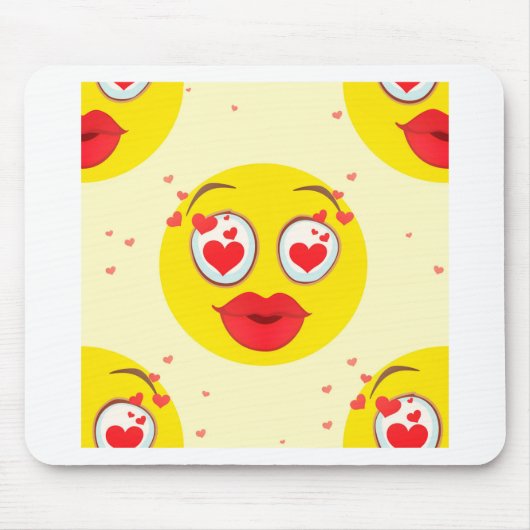 Tapis De Souris Saint Valentin Emoji (Devant)