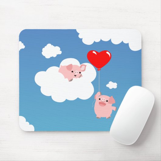 Tapis De Souris Saint Valentin : Les ailes de l'amour mousepad (Avec souris)
