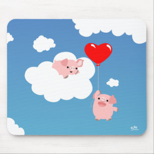 Tapis De Souris Saint Valentin : Les ailes de l'amour mousepad