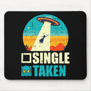 Tapis De Souris Saint-Valentin Pris Enlèvement Ufo Drôle Alien Hom