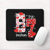 Tapis De Souris Saint-Valentin Six Sept Drôle 67 Mème Génération A (Avec souris)