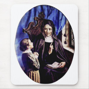 Tapis De Souris Sainte Angèle Merici Patronne des Éducateurs et
