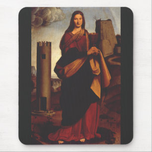 Tapis De Souris Sainte-Barbe par Giovanni Antonio Boltraffio
