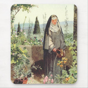 Tapis De Souris Sainte Claire d'Assise : Patronne de la télévision