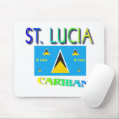 Tapis De Souris Sainte-Lucie (Avec souris)