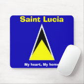Tapis De Souris Sainte-Lucie (Avec souris)