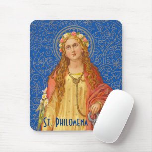 Tapis De Souris Sainte Philomène avec une ancre (SNV 051)