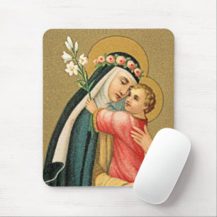 Tapis De Souris Sainte Rose de Lima et l'Enfant Jésus (M 023)