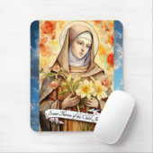 Tapis De Souris Sainte Thérèse de l'Enfant Jésus (Avec souris)