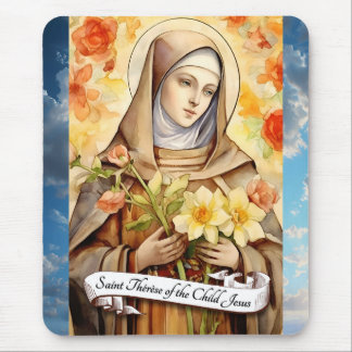 Tapis De Souris Sainte Thérèse de l'Enfant Jésus