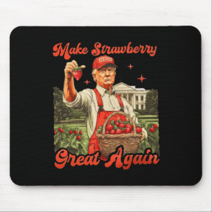 Tapis De Souris Saison amusante de fraises Trump Fabriquer de la G