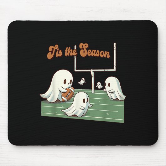 Tapis De Souris Saison De Football Halloween Ghosts Soky Tis The S (Devant)