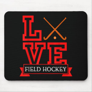 Tapis De Souris Saison de hockey sur gazon Bâton et palet-fun Fiel