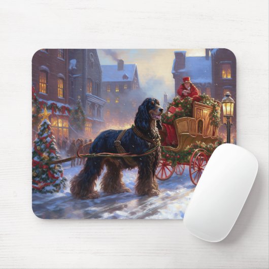 Tapis De Souris Saison de Noël Cocker Spaniel (Avec souris)