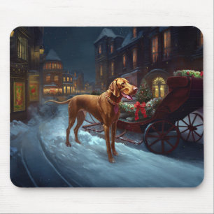 Tapis De Souris Saison de Noël de Vizsla