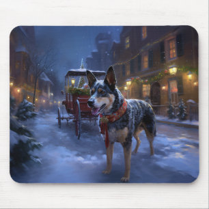 Tapis De Souris Saison de Noël des bovins australiens