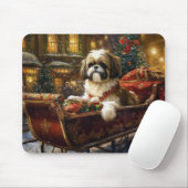 Tapis De Souris Saison de Noël Shih Tzu (Avec souris)