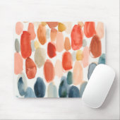 Tapis De Souris Saison des agrumes - Corail et pierres bleues (Avec souris)