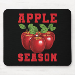 Tapis De Souris Saison des pommes Fruit de pomme Amour Cueilleur d