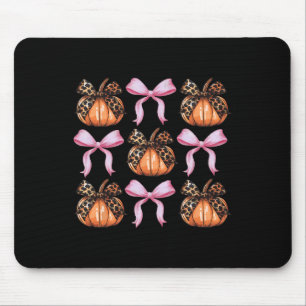 Tapis De Souris Saison Éffrayante de Bow Citrouille Halloween Femm