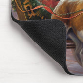 Tapis De Souris Saison festive de Noël beagle (Coin)