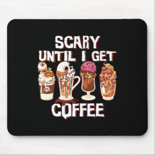 Tapis De Souris Saison Latte Automne Halloween Effrayant Jusqu'À C