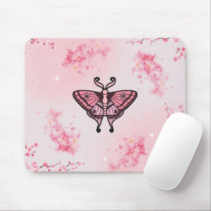 Tapis De Souris Sakura Bliss, Pink Moth, Arrière - plan Sakura