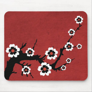 Tapis De Souris Sakura oriental, fleurs de cerisier