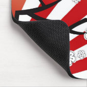 Tapis De Souris Sakura Sunrise Zen Stripes Fleurs de cerises blanc (Coin)