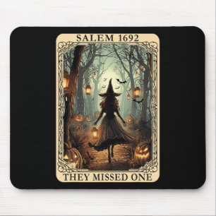 Tapis De Souris Salem 1692 Halloween Sorcière Ils Ont Manqué Un Ta