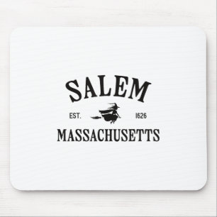 Tapis De Souris Salem Machusetts Sorcière Flying Broomstick Hallow