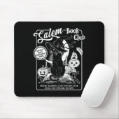 Tapis De Souris Salem Witch Bookish Retro Halloween Blac (Avec souris)