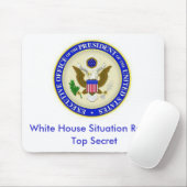 Tapis De Souris Salle de crise Mousepad de la Maison Blanche (Avec souris)