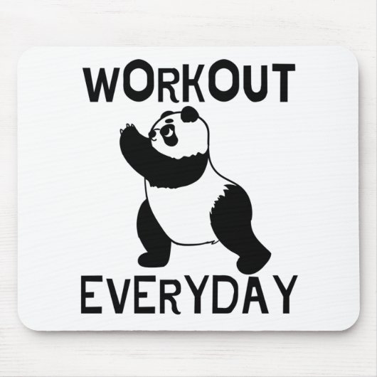 Tapis De Souris Salle De Fitness Panda (Devant)