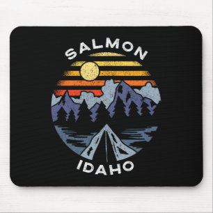 Tapis De Souris Salmon Idaho Montagnes Vacances Camping Souvenir