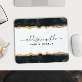 Tapis De Souris Salon D'Aquarelle Noir Et Or Business