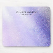 Tapis De Souris Salon de Parties scintillant moderne clair-violet (Devant)