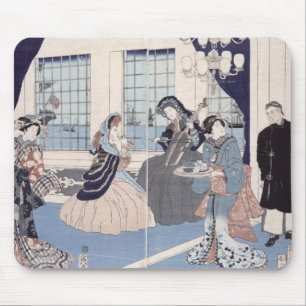 Tapis De Souris Salon d'une maison des négociants étrangers à