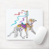Tapis De Souris Saluki Carousel Blanc (Avec souris)