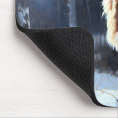 Tapis De Souris Saluki Laisser neiger Noël (Coin)