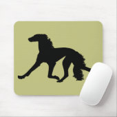Tapis De Souris Saluki Silhouette (Avec souris)