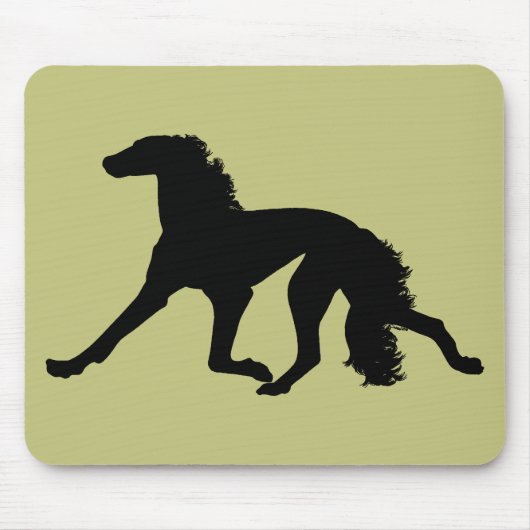 Tapis De Souris Saluki Silhouette (Devant)